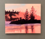 Original art for sale at UGallery.com | Misty Morning at the Lake by JoAnn Golenia | $1,100 | acrylic painting | 20' h x 24' w | thumbnail 3