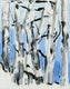 Original art for sale at UGallery.com | Trees in Snow by JoAnn Golenia | $375 | acrylic painting | 14' h x 11' w | thumbnail 1