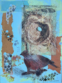 mixed media artwork by Jodi Dann titled Protecting