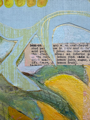 Three Lemons by Jodi Dann |   Closeup View of Artwork 