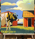 Original art for sale at UGallery.com | Counting Cows by John Jaster | $1,100 | acrylic painting | 24' h x 24' w | thumbnail 3