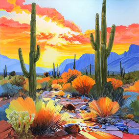 acrylic painting by John Jaster titled Desert Splendor