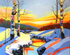 Original art for sale at UGallery.com | Winter's Glow by John Jaster | $1,175 | acrylic painting | 24' h x 30' w | thumbnail 1