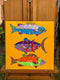 Original art for sale at UGallery.com | Fishing Trip by John McCabe | $450 | acrylic painting | 12' h x 12' w | thumbnail 3