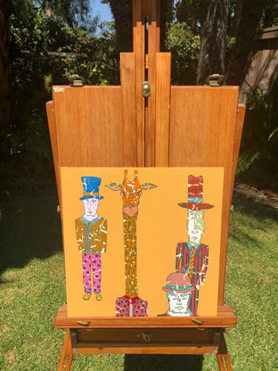 Orange Giraffe by John McCabe |  Context View of Artwork 