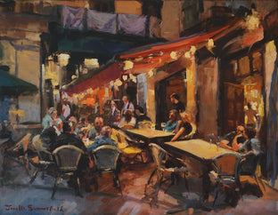 Leon Cafes at Night by Jonelle Summerfield |  Artwork Main Image 