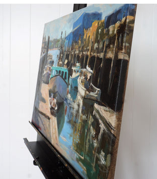 Old Port by Jonelle Summerfield |  Side View of Artwork 