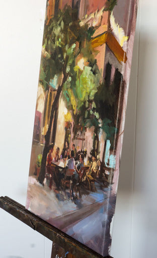 Tapas Night in Seville by Jonelle Summerfield |  Side View of Artwork 