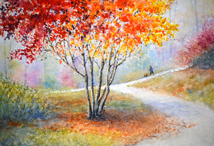 Fall Brilliance by Judy Mudd |   Closeup View of Artwork 