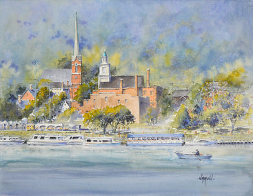 watercolor painting by Judy Mudd titled Madison Chautauqua