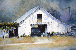 The White Barn by Judy Mudd |   Closeup View of Artwork 