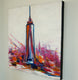 Original art for sale at UGallery.com | NYC=Freedom by Kajal Zaveri | $1,200 | acrylic painting | 24' h x 24' w | thumbnail 2