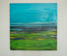 Original art for sale at UGallery.com | Summer Days by Kajal Zaveri | $2,000 | acrylic painting | 30' h x 30' w | thumbnail 3