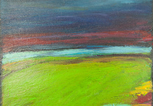 Twilight Field by Kajal Zaveri |   Closeup View of Artwork 