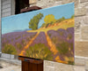 Original art for sale at UGallery.com | Lavender Field in Provence by Karen d’Angeac Mihm | $725 | oil painting | 12' h x 24' w | thumbnail 2