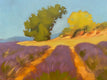 Original art for sale at UGallery.com | Lavender Field in Provence by Karen d’Angeac Mihm | $725 | oil painting | 12' h x 24' w | thumbnail 4