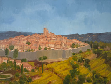 oil painting by Karen d’Angeac Mihm titled Saint Paul de Vence