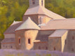 Original art for sale at UGallery.com | The Abbey by Karen d’Angeac Mihm | $625 | oil painting | 12' h x 16' w | thumbnail 4