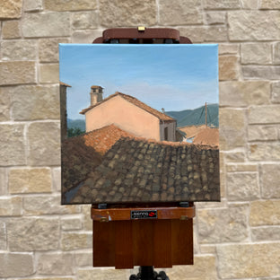 The Rooftops of Corfu by Karen d’Angeac Mihm |  Context View of Artwork 