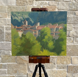 Village in Provence by Karen d’Angeac Mihm |  Context View of Artwork 