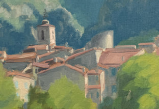 Village in Provence by Karen d’Angeac Mihm |   Closeup View of Artwork 