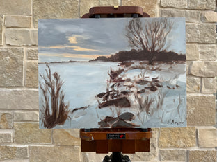 Winter at the Lake by Karen d’Angeac Mihm |  Context View of Artwork 