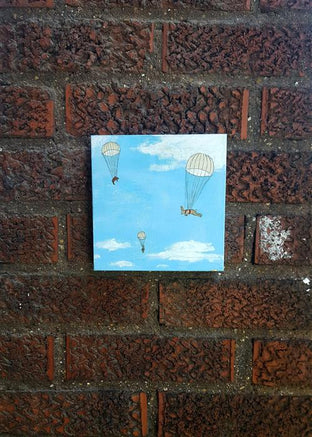 Parachuting Rabbits by Kat Silver |  Context View of Artwork 