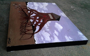 Putting Down Roots by Kat Silver |  Side View of Artwork 