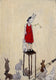 Original art for sale at UGallery.com | Thoughtful Reflection by Kat Silver | $225 | acrylic painting | 6' h x 4' w | thumbnail 1