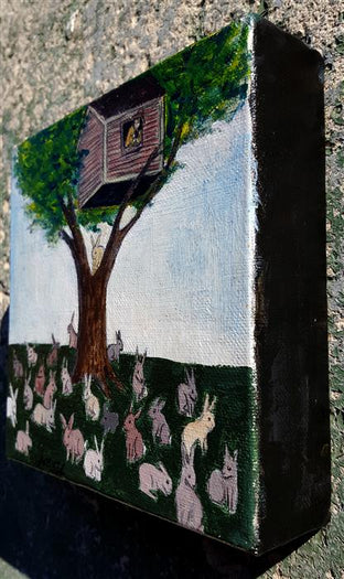 Vantage Point by Kat Silver |  Side View of Artwork 
