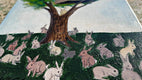 Original art for sale at UGallery.com | Vantage Point by Kat Silver | $250 | acrylic painting | 6' h x 6' w | thumbnail 4