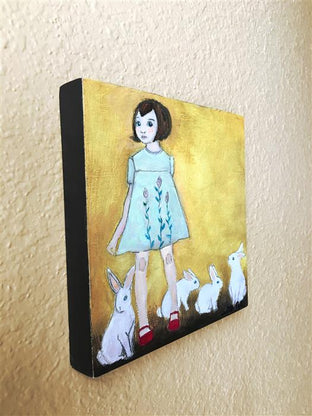 Face of Innocence by Kat Silver |  Side View of Artwork 