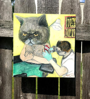 Tough Kitty by Kat Silver |  Context View of Artwork 