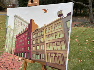 Large Bird in the Flatiron District by Keith Thomson |  Side View of Artwork 