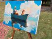 Original art for sale at UGallery.com | Sea Rovers by Keith Thomson | $2,400 | oil painting | 16' h x 24' w | thumbnail 2