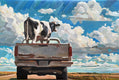 Original art for sale at UGallery.com | To the Fair by Keith Thomson | $2,100 | mixed media artwork | 16' h x 24' w | thumbnail 1