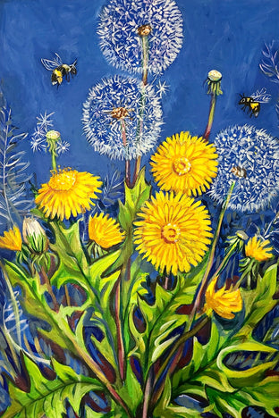 Dandelions by Kira Yustak |   Closeup View of Artwork 