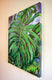 Original art for sale at UGallery.com | Monstera by Kira Yustak | $975 | acrylic painting | 30' h x 24' w | thumbnail 2