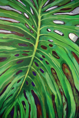 Monstera by Kira Yustak |   Closeup View of Artwork 