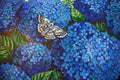 Original art for sale at UGallery.com | Nikko Blue by Kira Yustak | $2,775 | acrylic painting | 30' h x 49' w | thumbnail 4