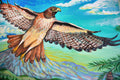 Original art for sale at UGallery.com | Red-Tailed Hawk by Kira Yustak | $1,875 | acrylic painting | 30' h x 40' w | thumbnail 4