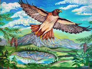 Red-Tailed Hawk by Kira Yustak |  Artwork Main Image 