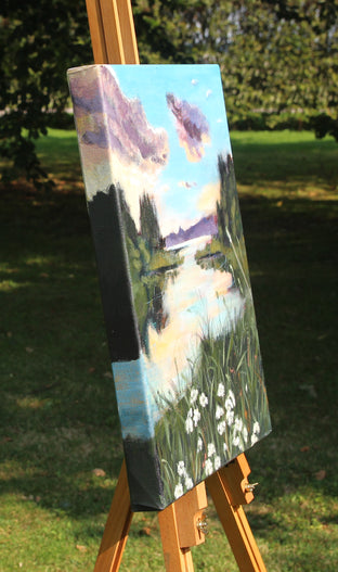 Beneath the Colorful Waters by Kristina Ingvarsson |  Side View of Artwork 