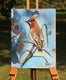 Original art for sale at UGallery.com | Silktail by Kristina Ingvarsson | $375 | oil painting | 9' h x 7' w | thumbnail 3