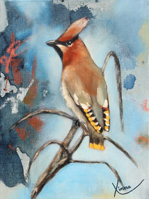 oil painting by Kristina Ingvarsson titled Silktail