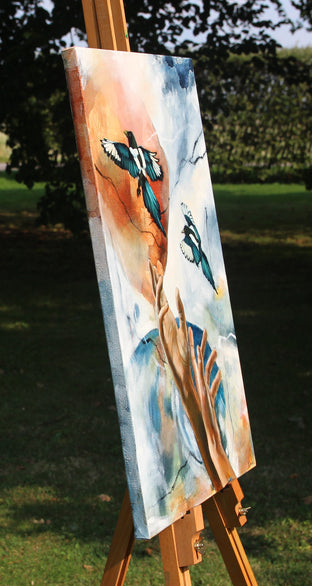 Until I’m Back Again, Let’s Spread Our Wings by Kristina Ingvarsson |  Side View of Artwork 