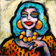 Original art for sale at UGallery.com | Carmen by Lee Smith | $450 | mixed media artwork | 12' h x 12' w | thumbnail 1