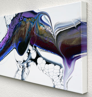 Purple People Eater by Linda McCord |  Side View of Artwork 