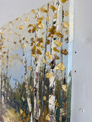 Autumn Glow by Lisa Elley |  Side View of Artwork 