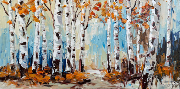 oil painting by Lisa Elley titled Effervescence of Fall